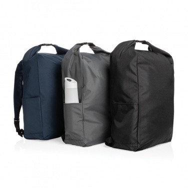 Logotrade corporate gifts photo of: Impact AWARE™ RPET lightweight rolltop backpack