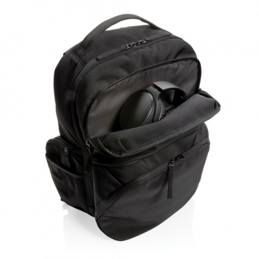 Logo trade promotional gifts image of: Swiss Peak AWARE™ RPET 15.6 inch commuter backpack