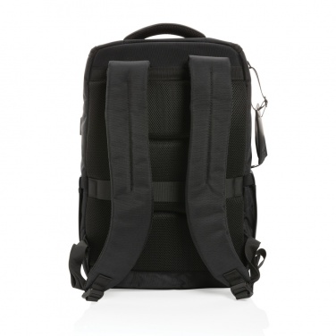 Logo trade promotional giveaways picture of: Swiss Peak AWARE™ RPET Voyager 15.6" laptop backpack