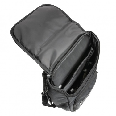 Logo trade corporate gifts picture of: Swiss Peak AWARE™ RPET Voyager 15.6" laptop backpack