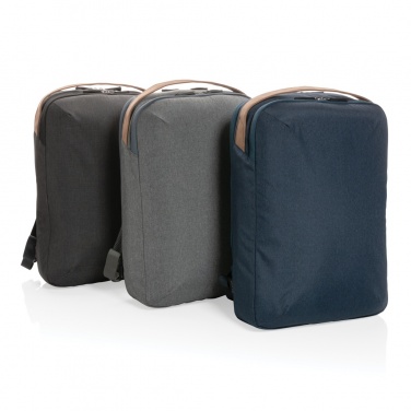 Logotrade promotional gift picture of: Impact AWARE™ 300D two tone deluxe 15.6" laptop backpack