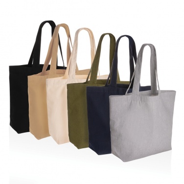 Logo trade promotional items picture of: Impact Aware™ 240 gsm rcanvas shopper w/pocket undyed