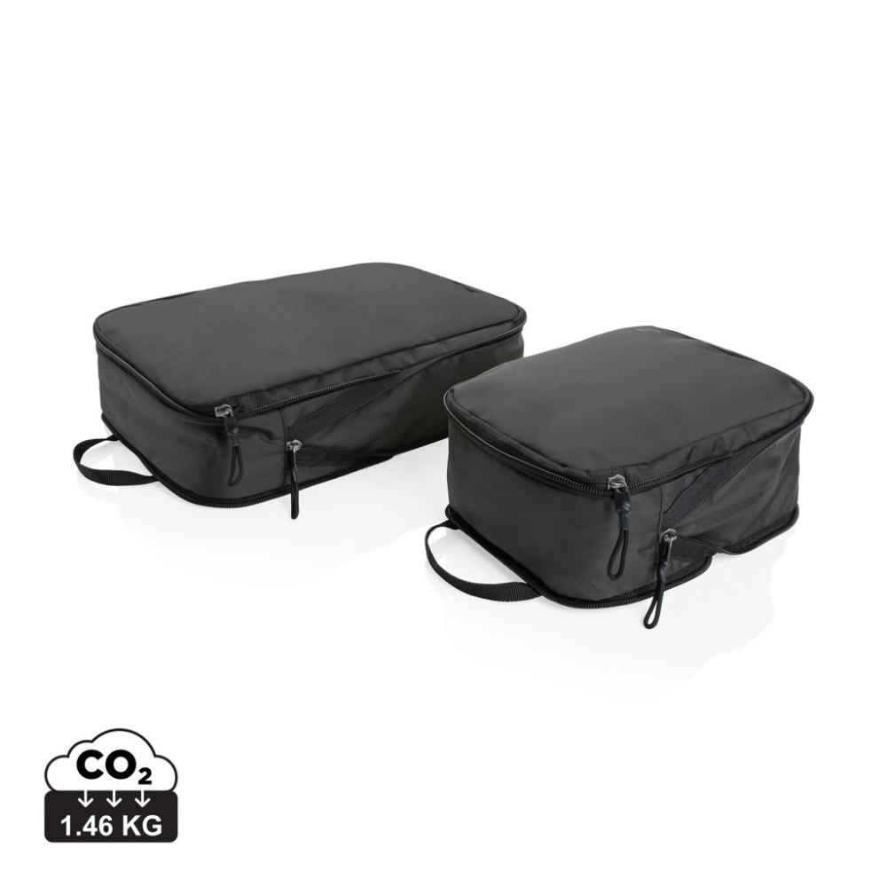 Logo trade promotional item photo of: Swiss Peak Ridge AWARE™ RPET compression travel cubes 2pc