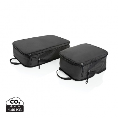 Logotrade advertising product picture of: Swiss Peak Ridge AWARE™ RPET compression travel cubes 2pc