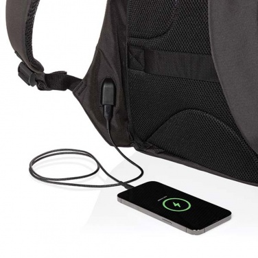 Logo trade promotional product photo of: Swiss Peak AWARE™ anti-theft 15.6" laptop backpack