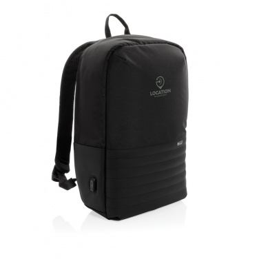 Logo trade corporate gift photo of: Swiss Peak AWARE™ RFID anti-theft 15.6'' laptop backpack