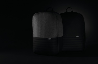 Logo trade promotional gifts image of: Swiss Peak AWARE™ RFID anti-theft 15.6'' laptop backpack