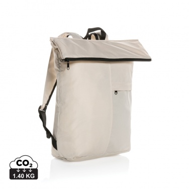 Logotrade corporate gift picture of: Dillon AWARE™ RPET lightweight foldable backpack