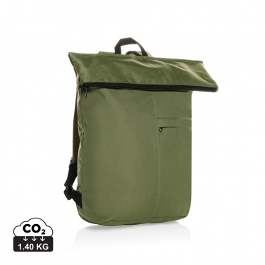 Logo trade corporate gift photo of: Dillon AWARE™ RPET lightweight foldable backpack