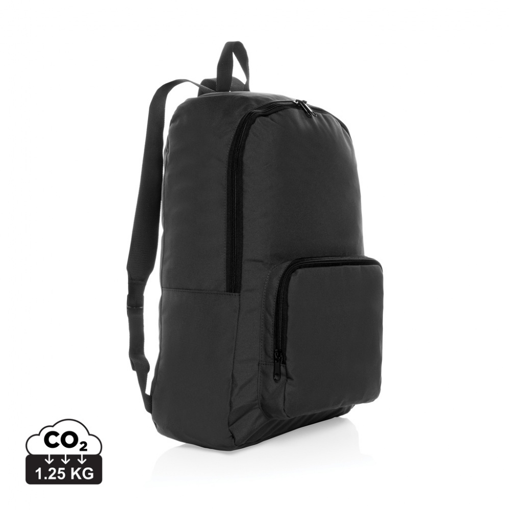 Logo trade promotional gifts picture of: Dillon AWARE™ RPET foldable classic backpack