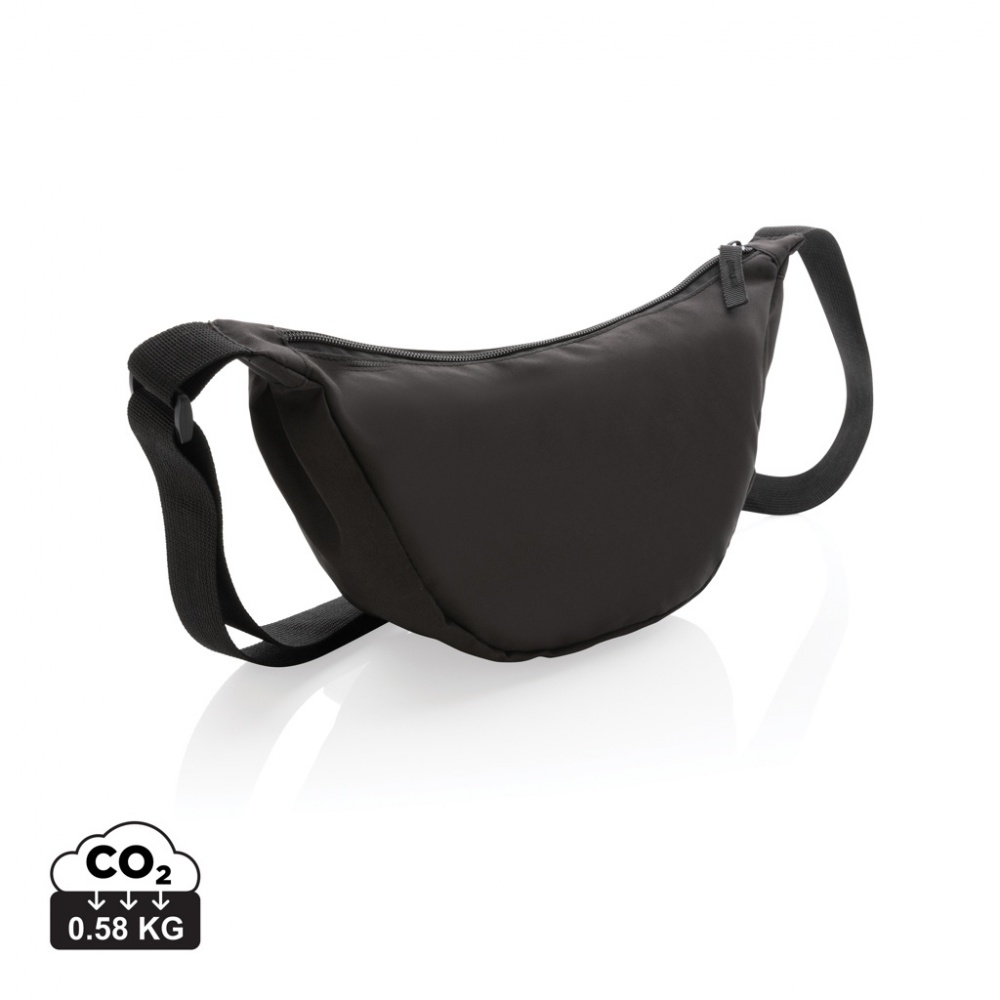 Logotrade promotional products photo of: Crescent AWARE™ RPET half moon sling bag