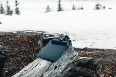 Logotrade promotional giveaway picture of: Pedro AWARE™ RPET deluxe backpack with 5W solar panel