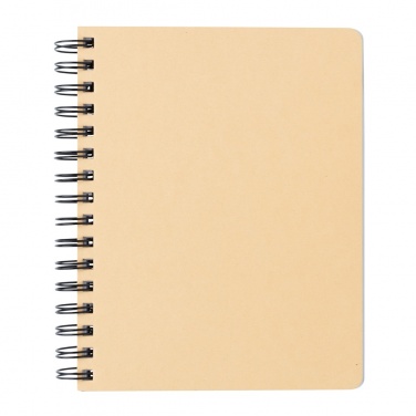 Logotrade promotional item picture of: A5 Kraft spiral notebook with sticky notes