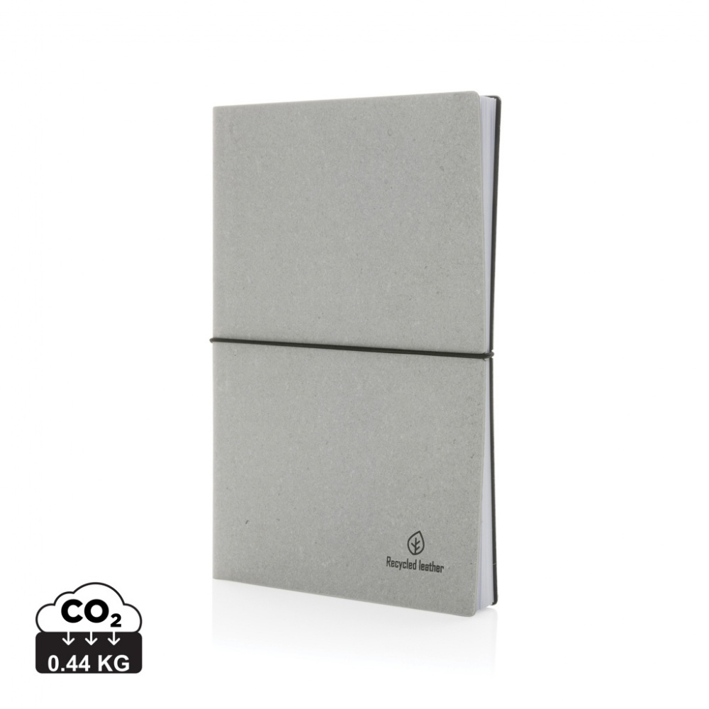 Logo trade advertising product photo of: A5 recycled leather notebook