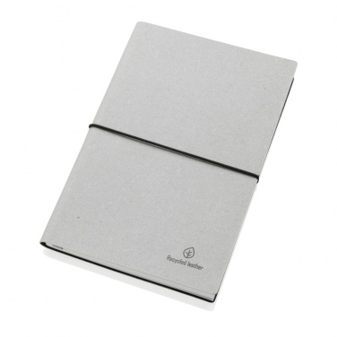 Logo trade corporate gifts image of: A5 recycled leather notebook