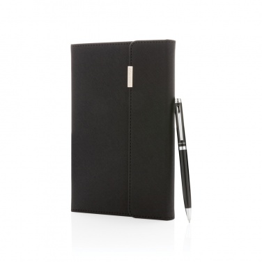 Logotrade promotional gifts photo of: Swiss Peak deluxe A5 notebook and pen set