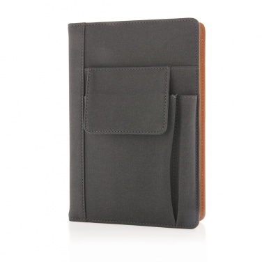 Logo trade promotional product photo of: Notebook with phone pocket