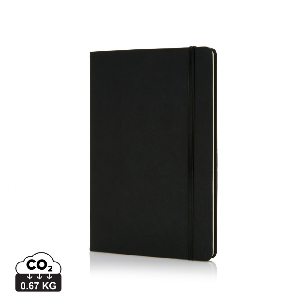 Logotrade advertising products photo of: Deluxe hardcover PU A5 notebook