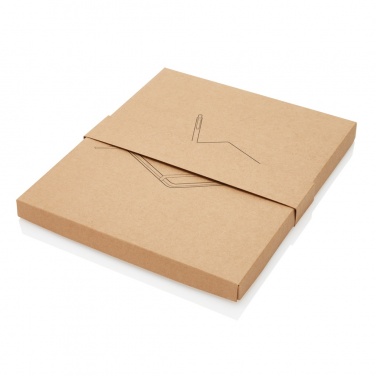 Logotrade promotional gift picture of: A5 notebook with bamboo pen including stylus