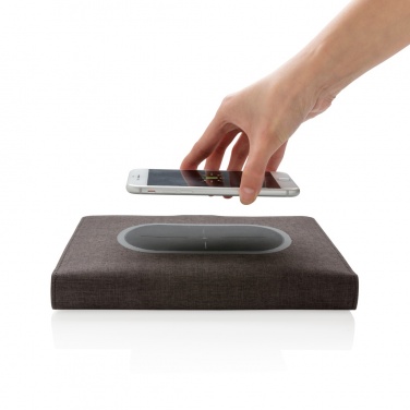 Logo trade promotional giveaway photo of: Air 5W wireless charging notebook cover A5