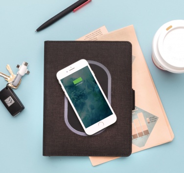 Logo trade advertising products picture of: Air 5W wireless charging notebook cover A5