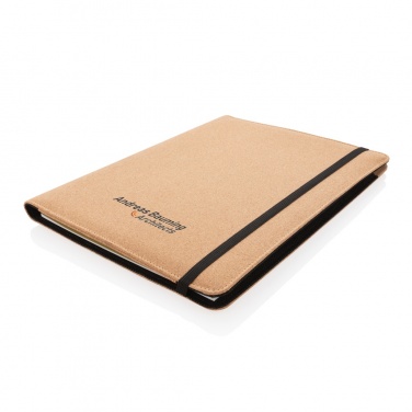 Logo trade promotional items picture of: Deluxe cork portfolio A4 with pen