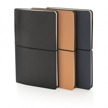 Logotrade promotional item picture of: Modern deluxe softcover A5 notebook