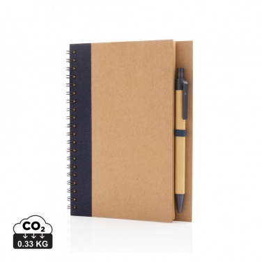 Logotrade promotional giveaways photo of: Kraft spiral notebook with pen