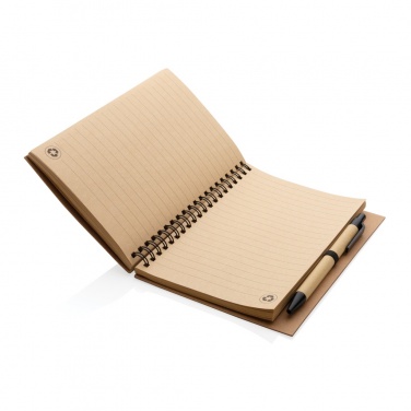 Logotrade business gifts photo of: Cork spiral notebook with pen
