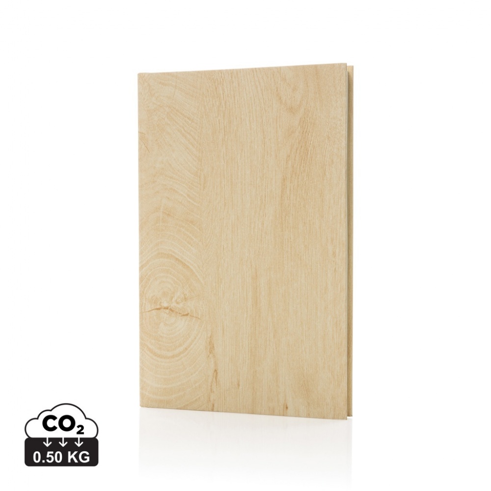 Logotrade promotional giveaway picture of: Kavana wood print A5 notebook