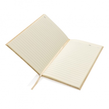 Logo trade promotional merchandise image of: Kavana wood print A5 notebook