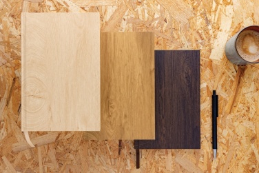 Logotrade advertising product image of: Kavana wood print A5 notebook