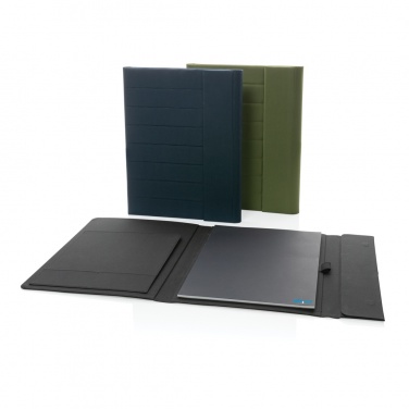 Logo trade promotional merchandise picture of: Impact Aware™ A4 portfolio with magnetic closure