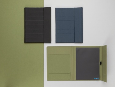 Logo trade promotional merchandise image of: Impact Aware™ A4 portfolio with magnetic closure