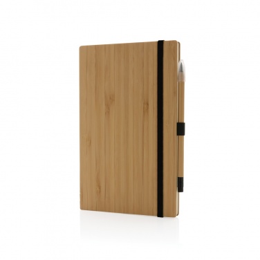 Logotrade promotional merchandise image of: Bamboo notebook and infinity pencil set