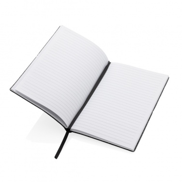 Logo trade promotional giveaways picture of: GRS certified recycled felt A5 softcover notebook