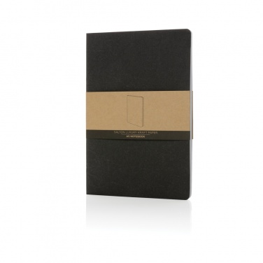 Logo trade corporate gift photo of: Salton A5 GRS certified recycled paper notebook
