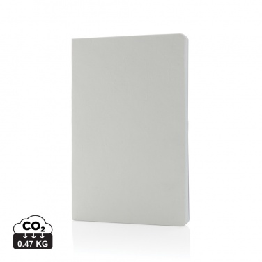 Logo trade promotional giveaways image of: Salton A5 GRS certified recycled paper notebook