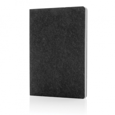 Logotrade promotional giveaway picture of: Phrase GRS certified recycled felt A5 notebook