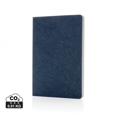 Logo trade promotional merchandise image of: Phrase GRS certified recycled felt A5 notebook