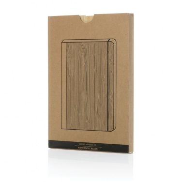 Logo trade business gift photo of: Scribe bamboo A5 Notebook