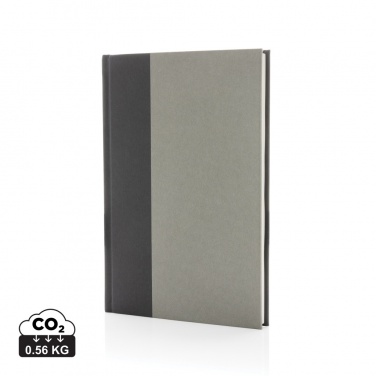 Logo trade promotional merchandise picture of: Words GRS certified RPET & Kraft A5 notebook