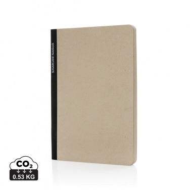 Logo trade promotional giveaways image of: Stylo Sugarcane paper A5 Notebook