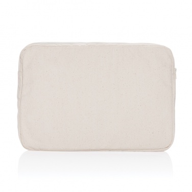 Logo trade promotional giveaway photo of: Laluka AWARE™ recycled cotton 15.6 inch laptop sleeve