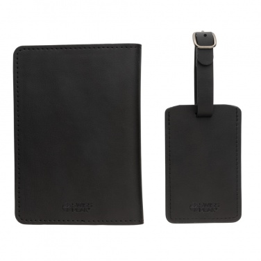 Logo trade promotional gift photo of: Swiss Peak GRS recycled PU travel gift set
