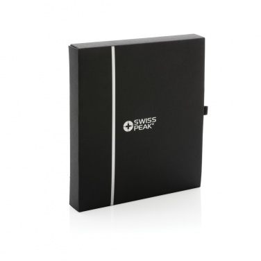 Logo trade promotional giveaways picture of: Swiss Peak GRS recycled PU travel gift set