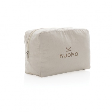 Logo trade promotional item photo of: Impact Aware™ 285 gsm rcanvas toiletry bag undyed