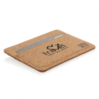 Logo trade promotional merchandise photo of: Cork secure RFID slim wallet