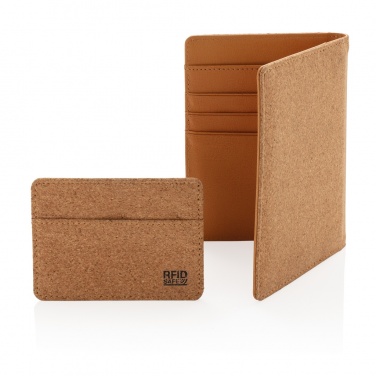 Logotrade corporate gift image of: Cork secure RFID slim wallet