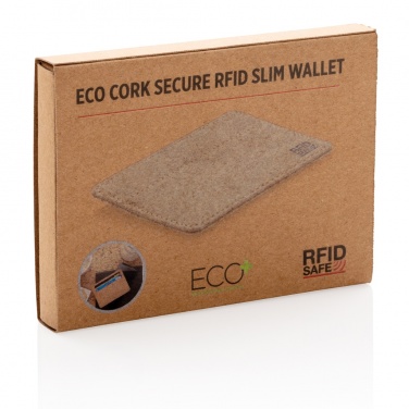 Logo trade promotional items picture of: Cork secure RFID slim wallet